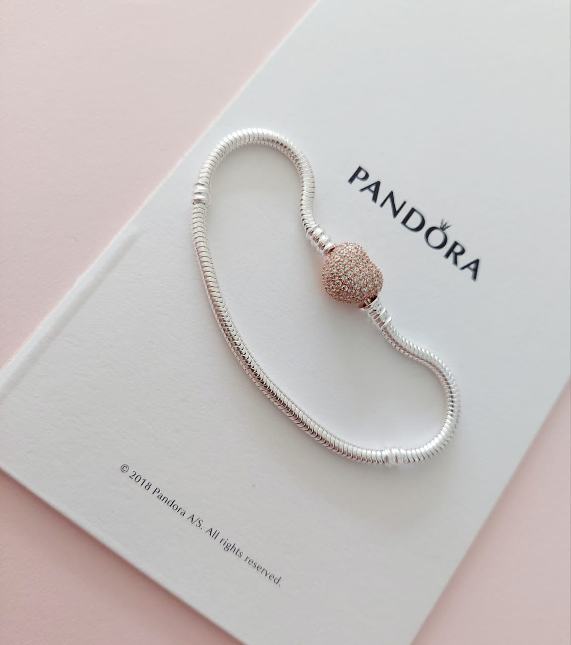 BRAZALETE CORAZÓN ORO ROSA