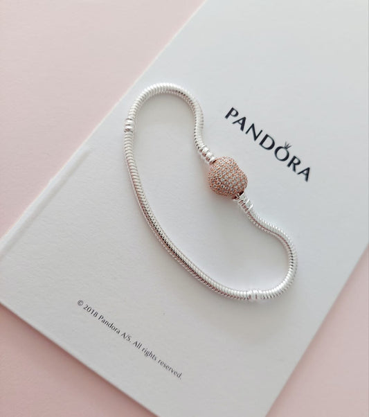BRAZALETE CORAZÓN ORO ROSA
