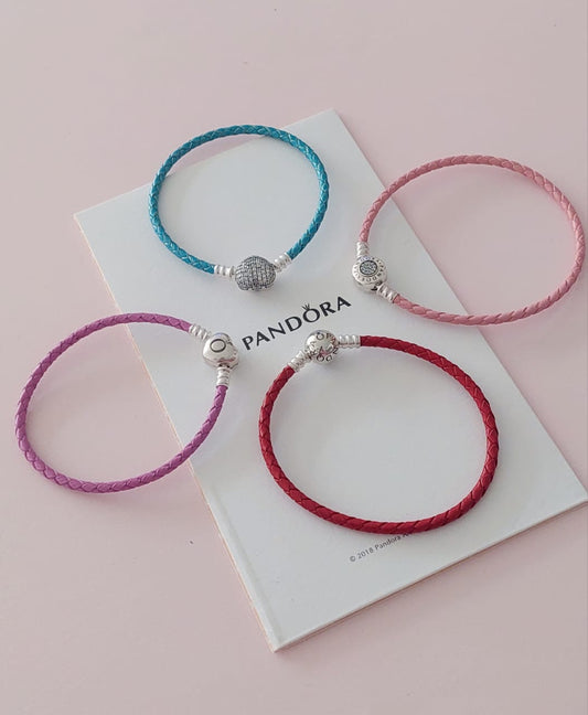 BRAZALETE EN CUERO CON BROCHE EN PLATA